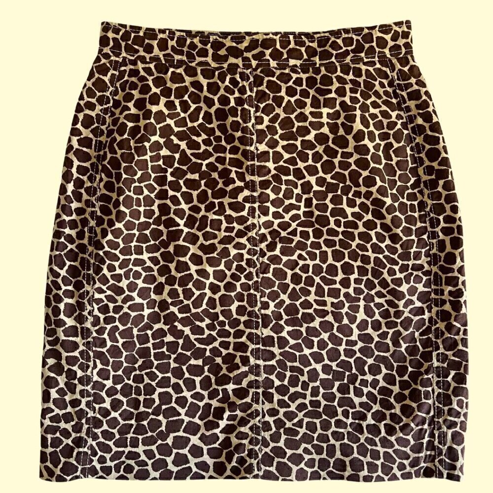 Vintage A-K-R-I-S- (AKRIS) Giraffe Print Skirt